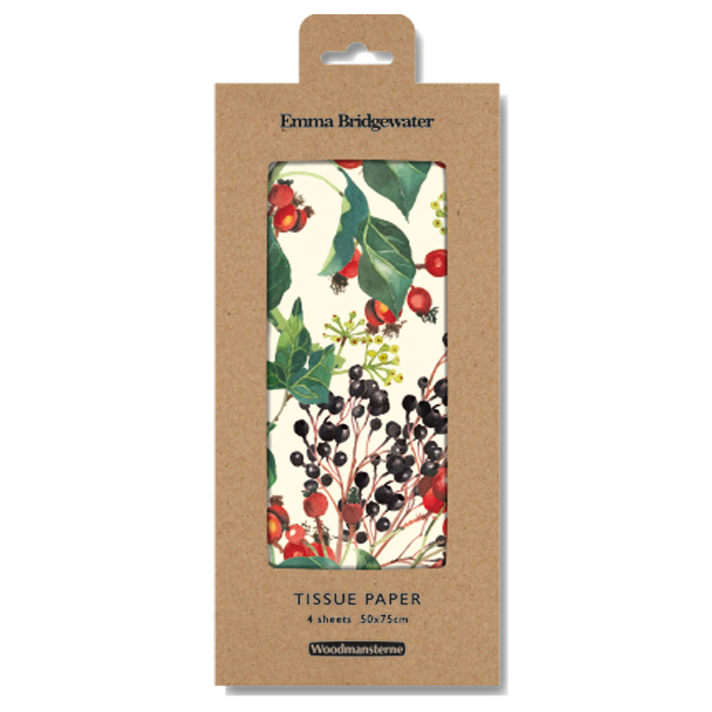 Winter Flowers Emma Bridgewater Christmas Tissue Paper in packaging by penny black