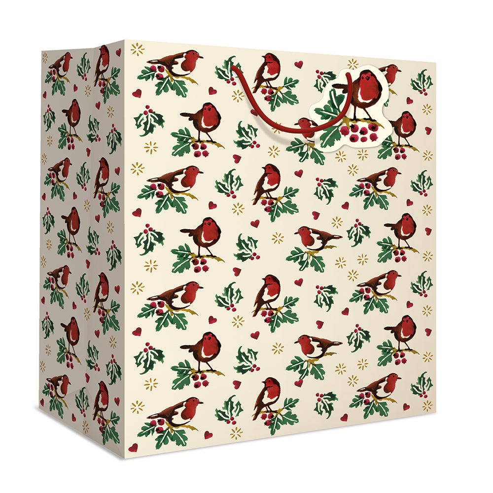 Little Robin Emma Bridgewater Christmas Large Gift Bag by penny black