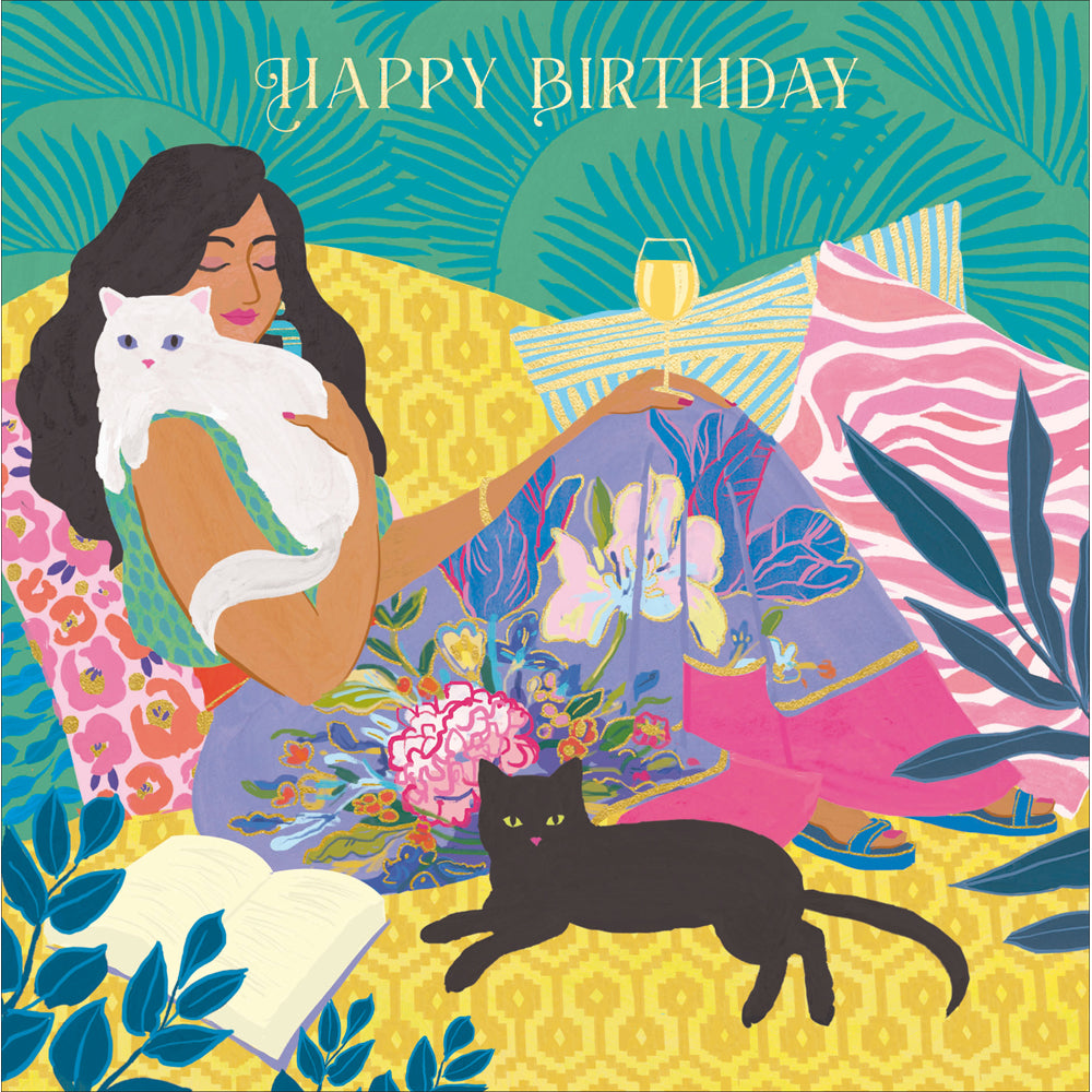 Relaxing Pattern Clash Birthday Card from Penny Black