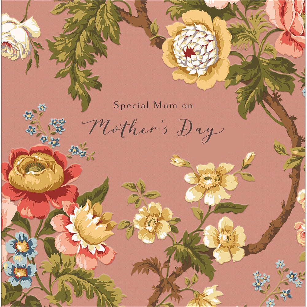 Hykenham French Rose by Sanderson Special Mum Mother&#39;s Day Card by Penny Black