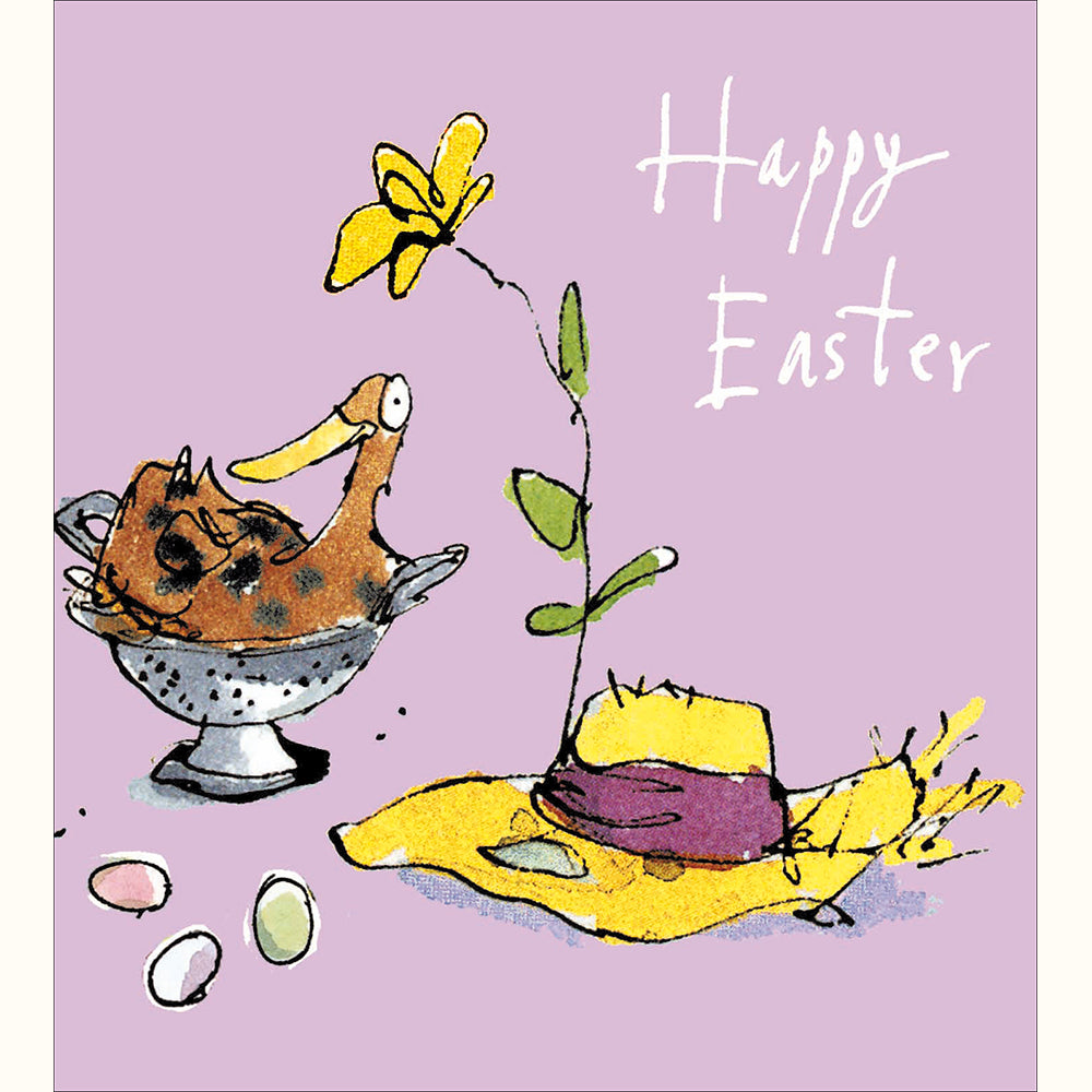 Pack Of 5 Quentin Blake Duck Easter Cards By Penny Black