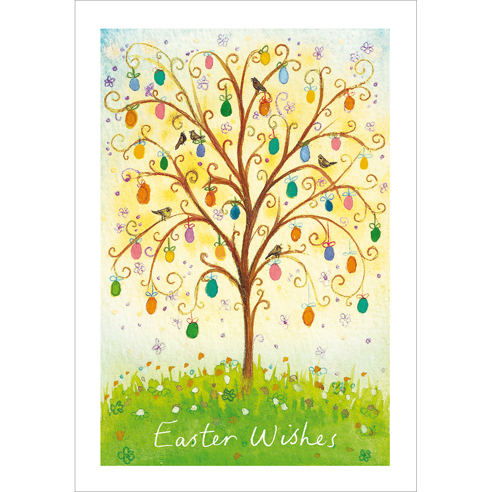 Painted Egg Tree Easter Card By Penny Black