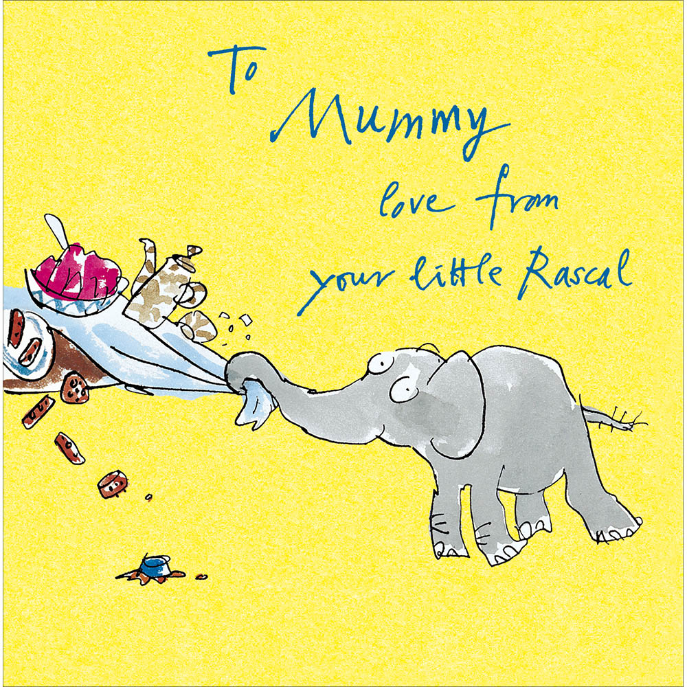 Zagazoo Elephant To Mummy Quentin Blake Mother&#39;s Day Card by Penny Black