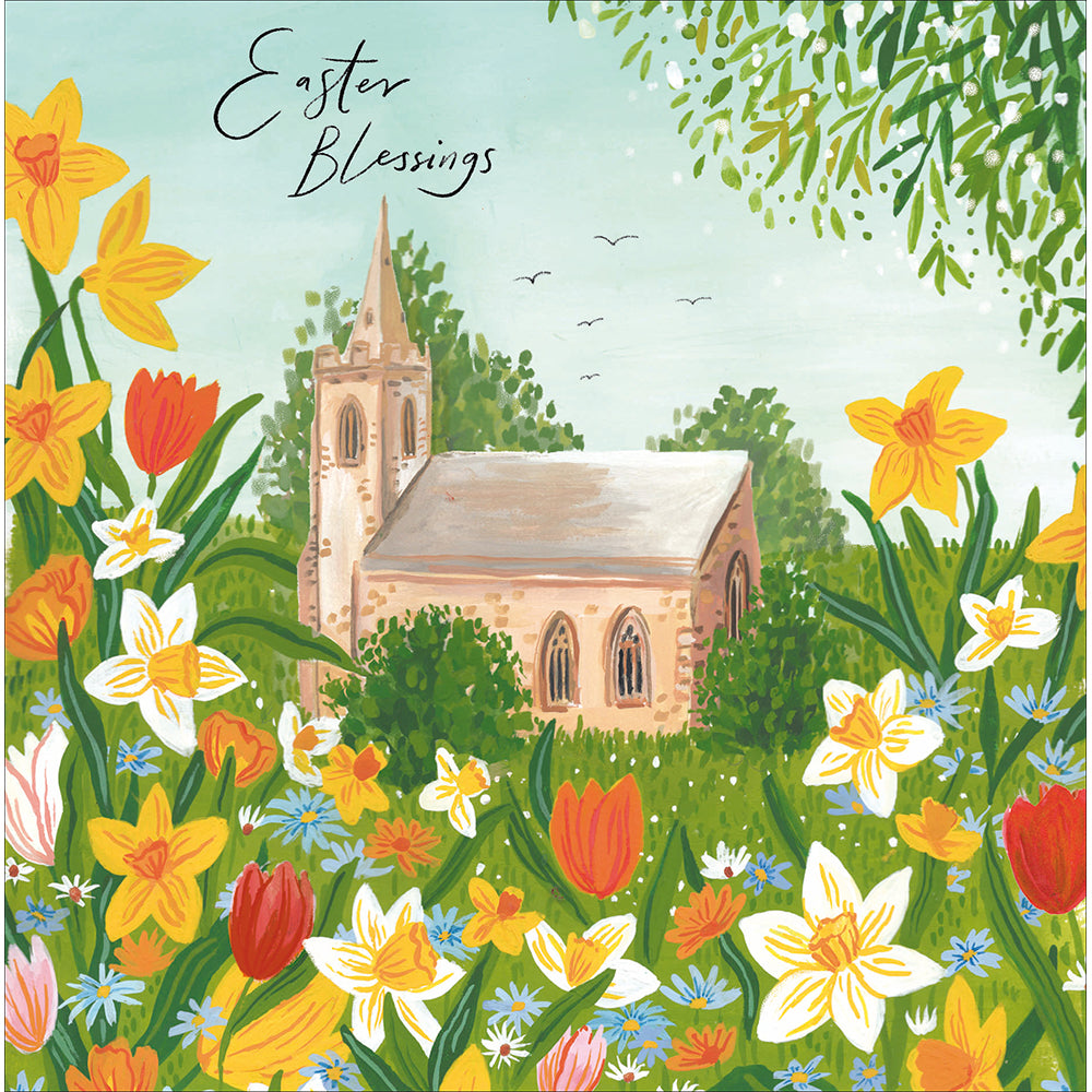 Floral Churchyard Easter Blessings Card By Penny Black