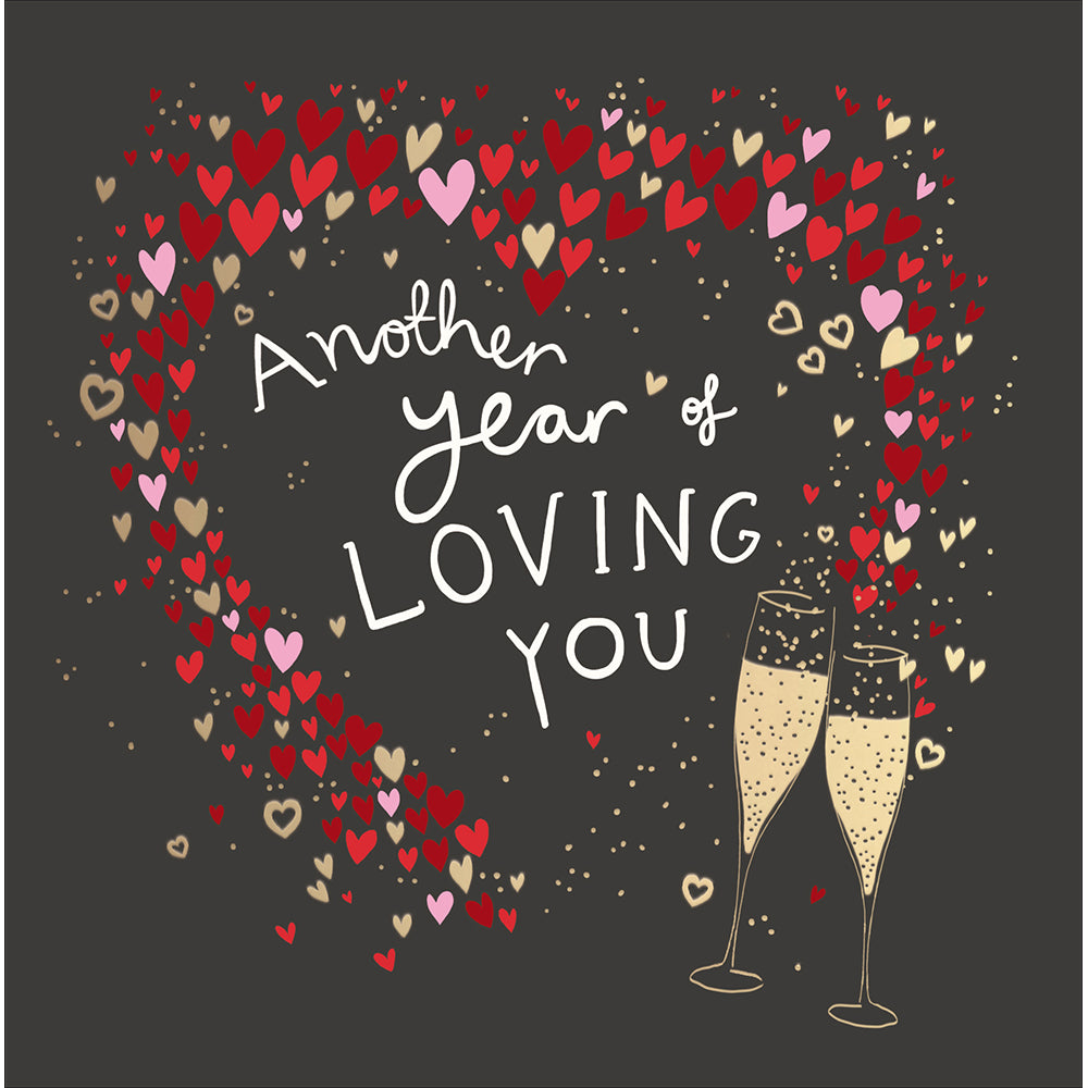 Another Year Loving You Fizz Valentine&#39;s Day Card by penny black