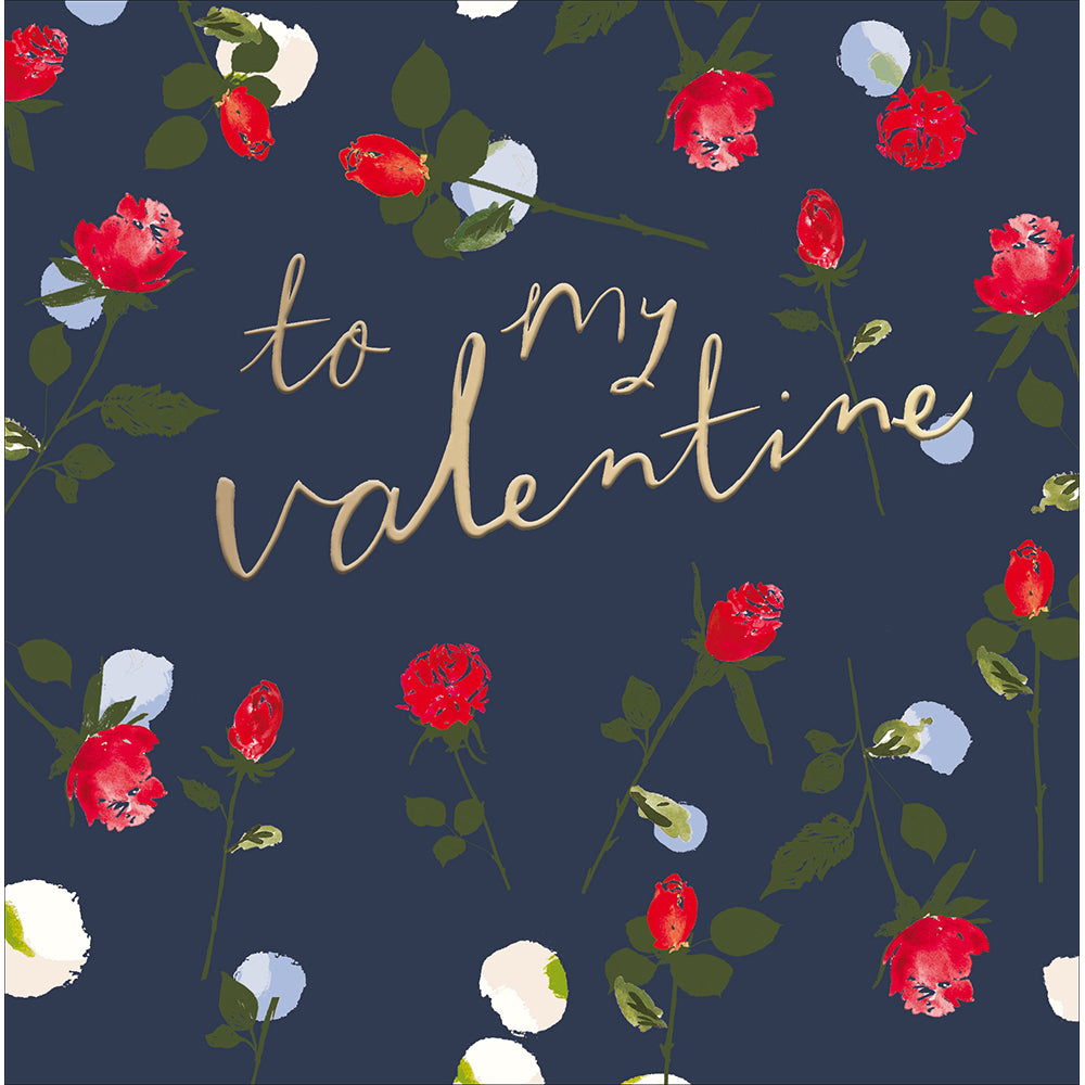 To My Valentine Rose Stem Card by penny black