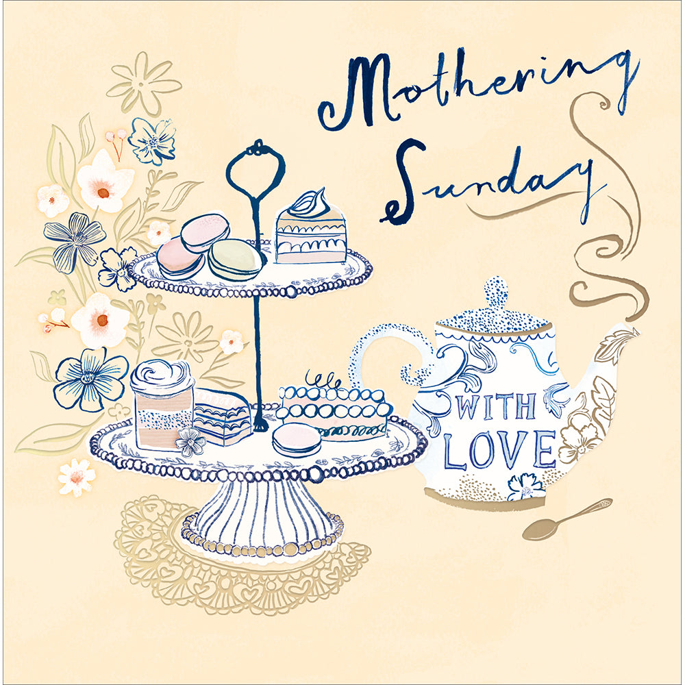 With Love Cake Stand Mothering Sunday Card by Penny Black