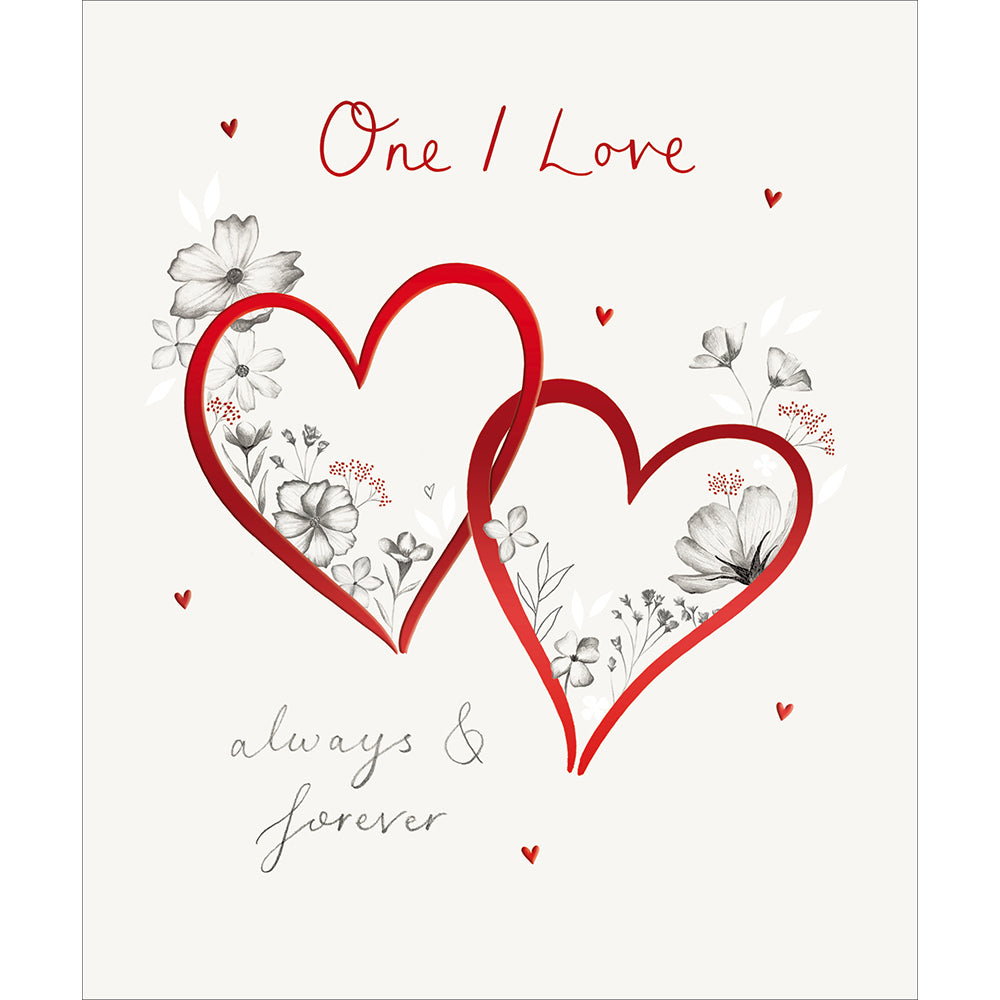 One I Love Filigree Hearts Valentine&#39;s Day Card by penny black