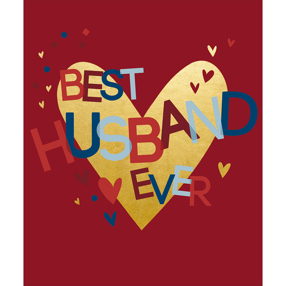 Best Husband Ever Bold Graphic Valentine&#39;s Day Card by penny black