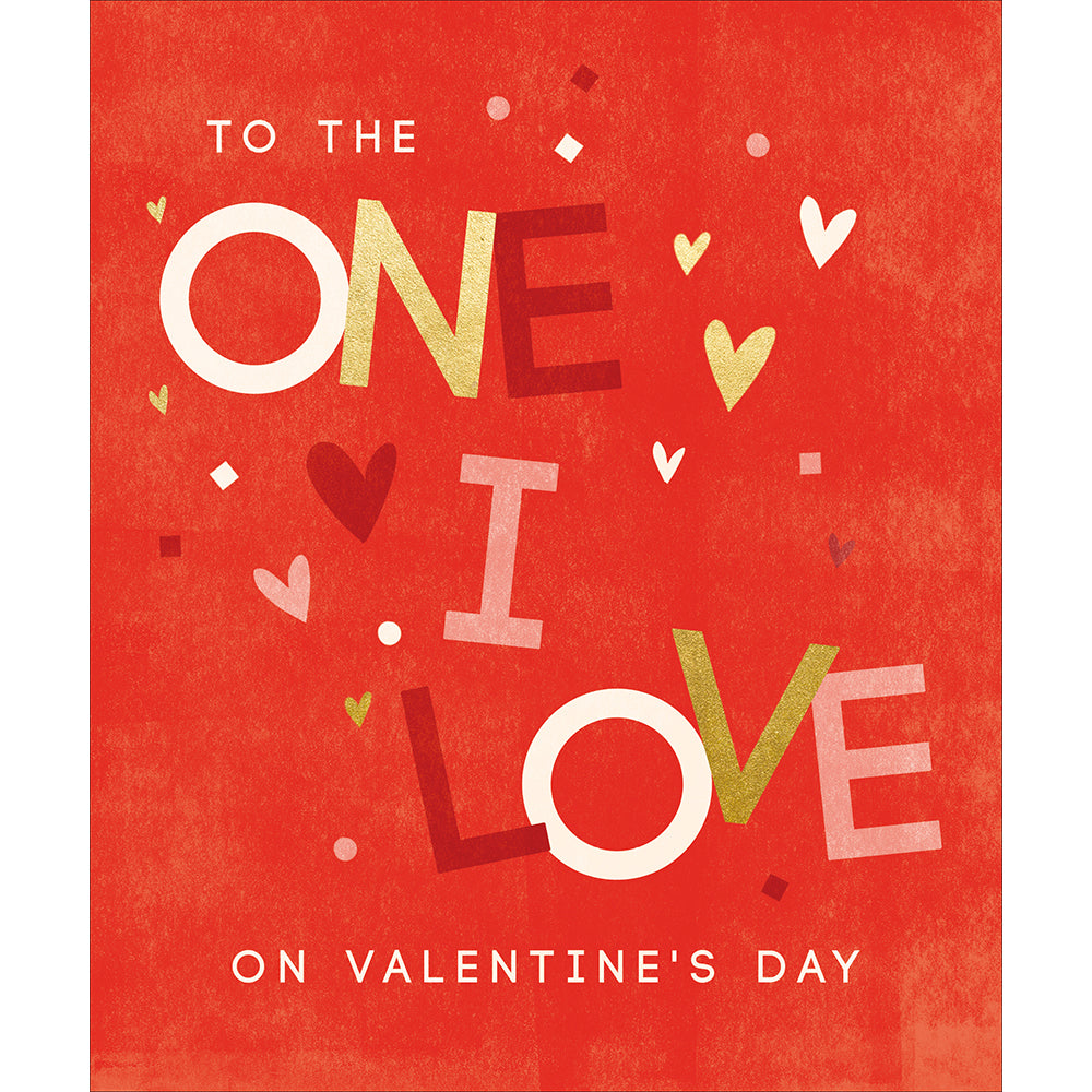 One I Love Bold Graphic Valentine&#39;s Day Card by penny black