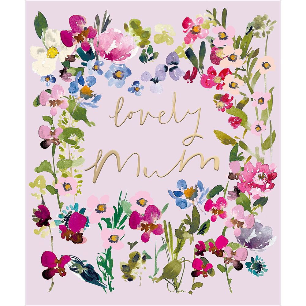 Lovely Mum Floral Wreath Mother&#39;s Day Card by Penny Black