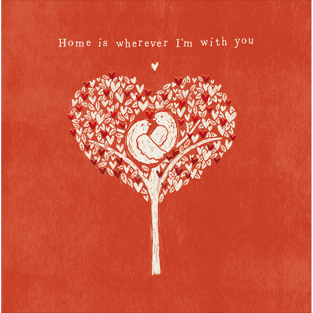 Home Wherever I&#39;m With You Valentine&#39;s Day Card by penny black