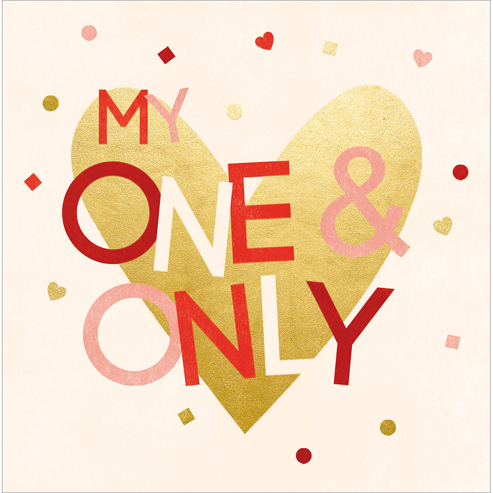 One &amp; Only Bold Graphic Valentine&#39;s Day Card by penny black