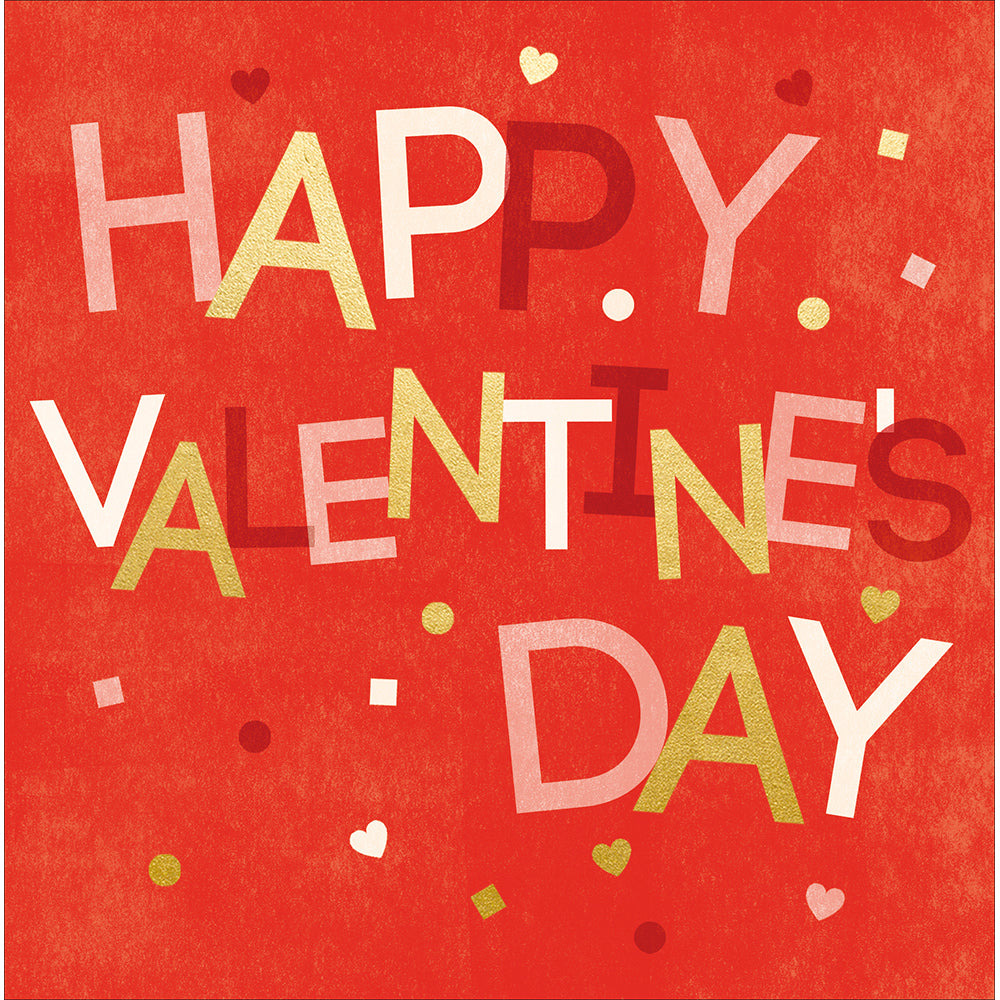 Bold Graphic Happy Valentine&#39;s Day Card by penny black