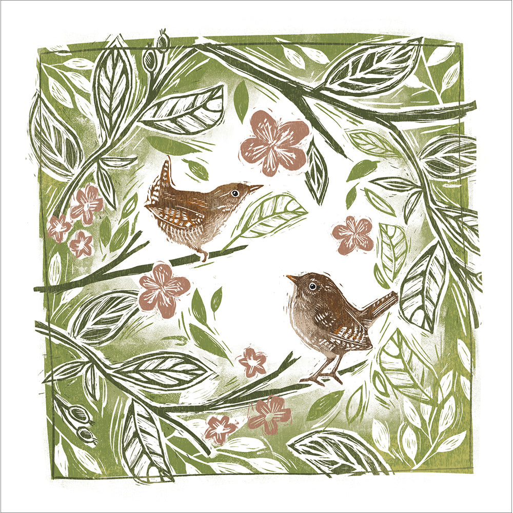 Bush Sparrows Art Card by penny black