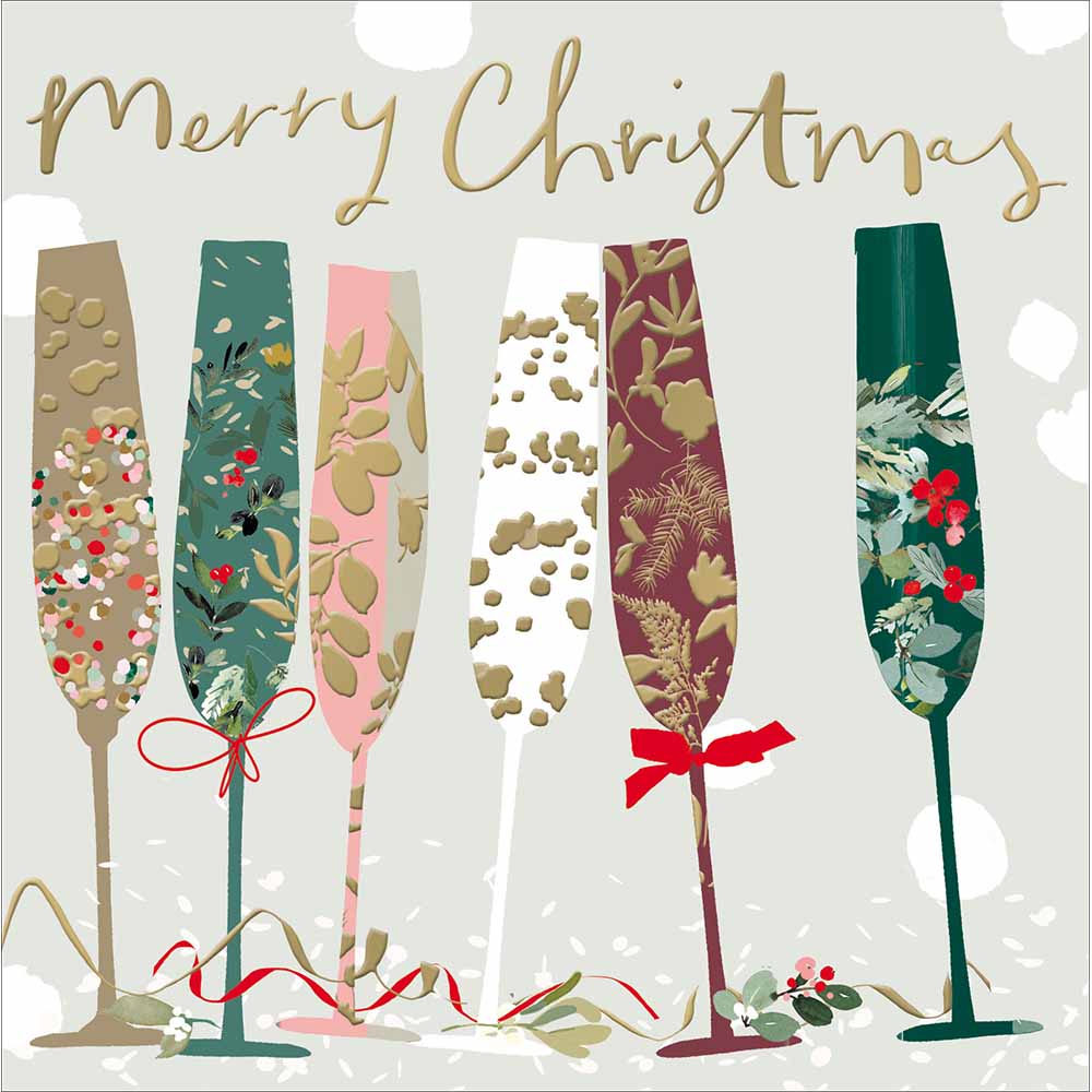 Festive Flutes Christmas Card by penny black