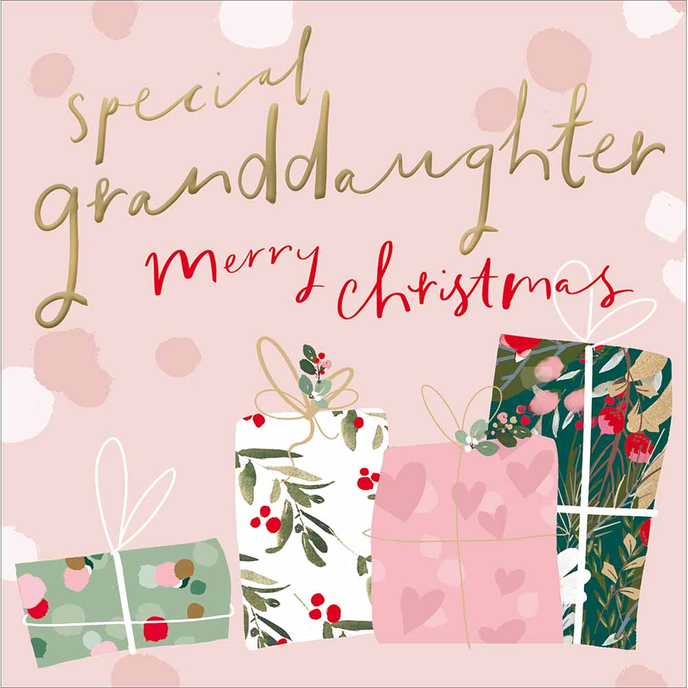 Granddaughter Festive Delivery Christmas Card by penny black