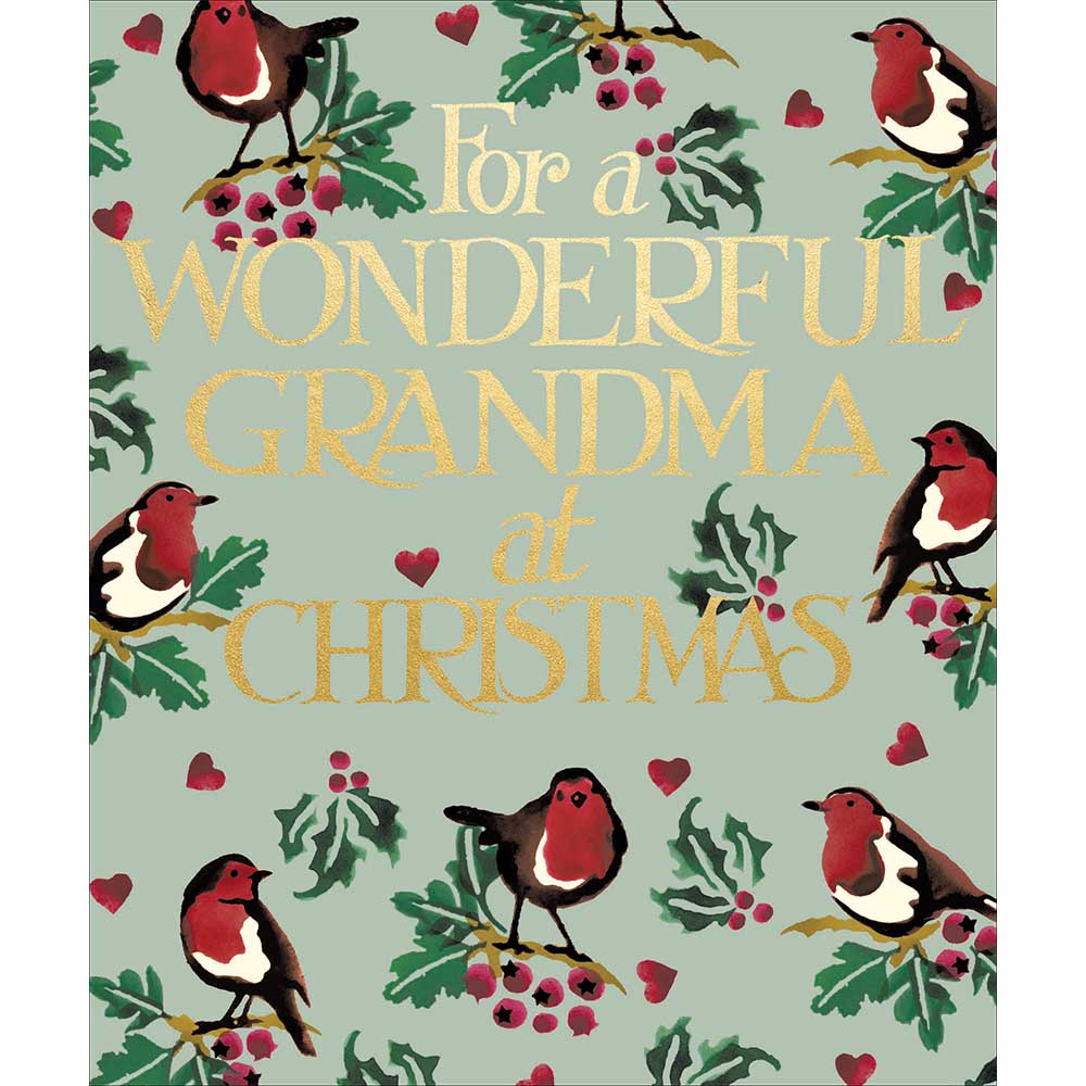 Grandma Robins Nest Emma Bridgewater Christmas Card by penny black