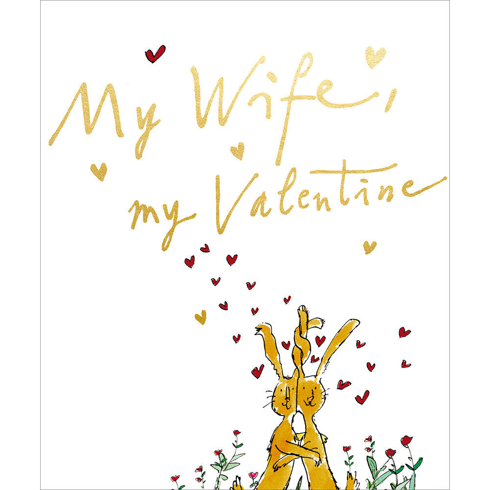 Wife Honey Bunny Quentin Blake Valentine Card by penny black