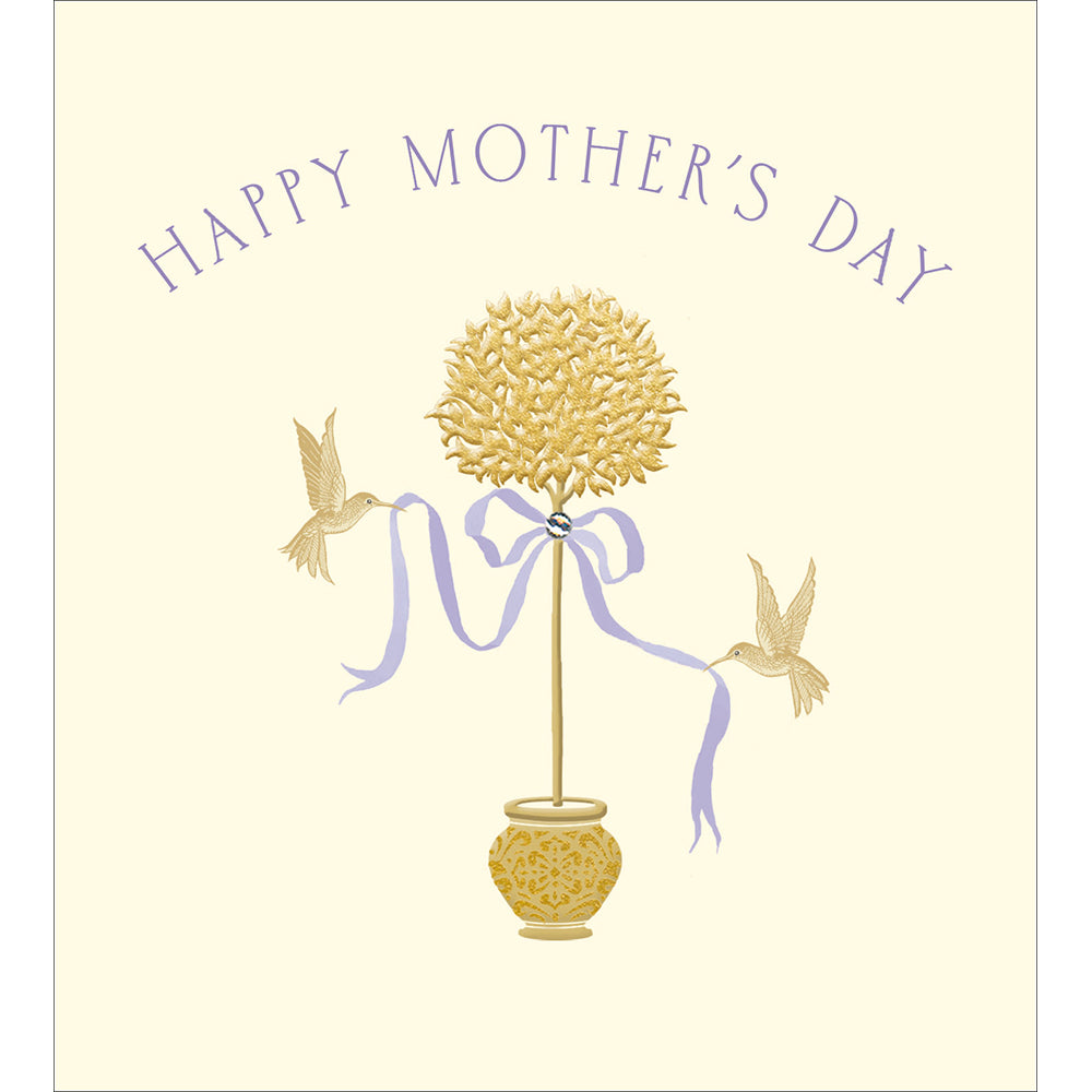 Topiary Tree Embellished Mother&#39;s Day Card by Penny Black