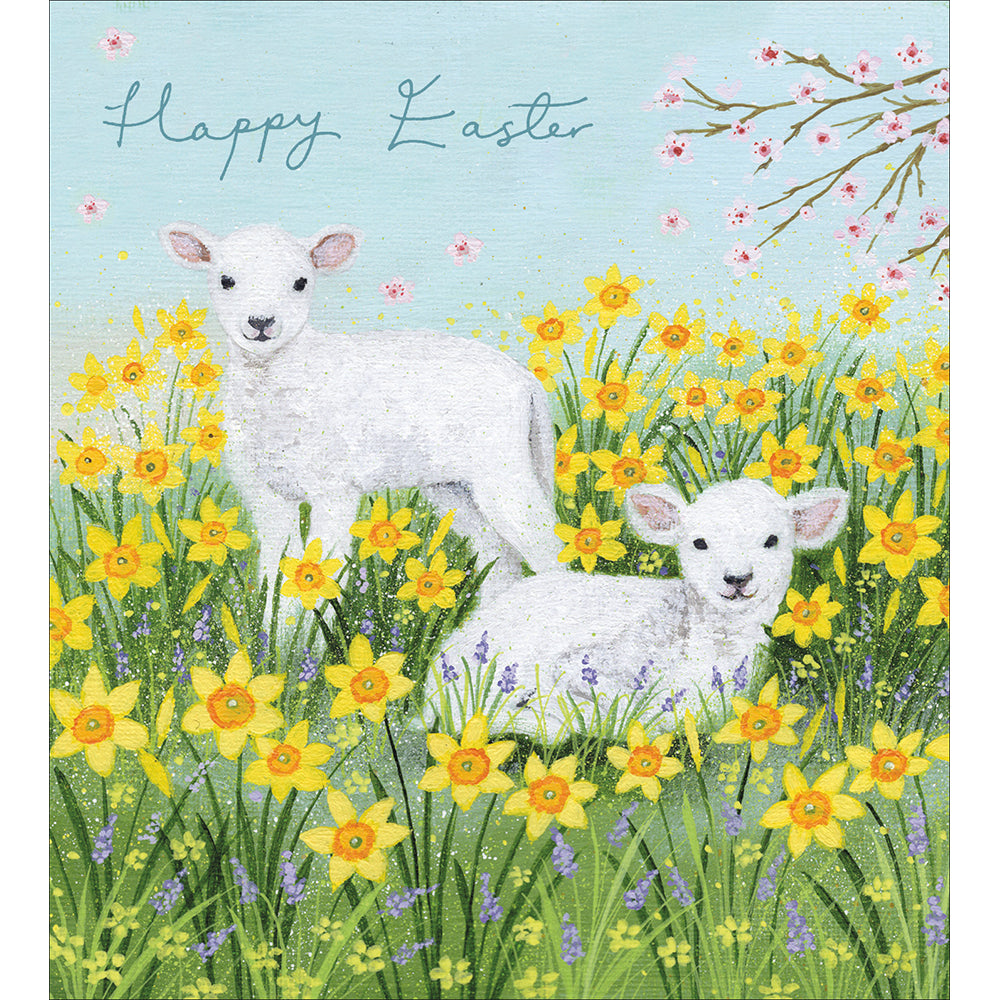 Cute Lambs Easter Card by penny black