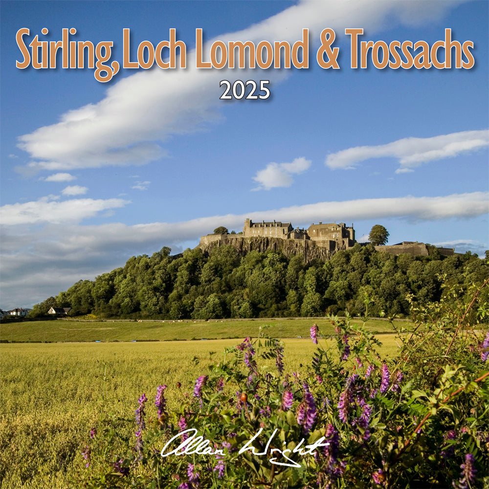 Allan Wright Stirling, Loch Lomond &amp; The Trossachs 2025 Calendar by penny black