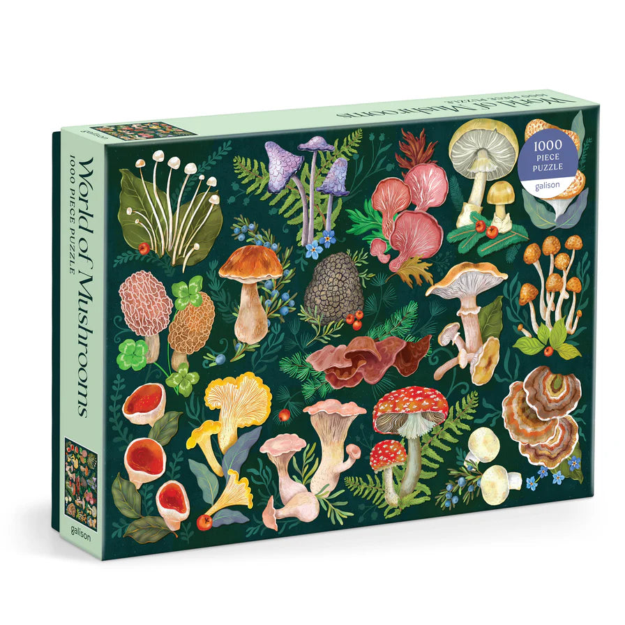 World Of Mushrooms Jigsaw Puzzle 1000pcs by penny black