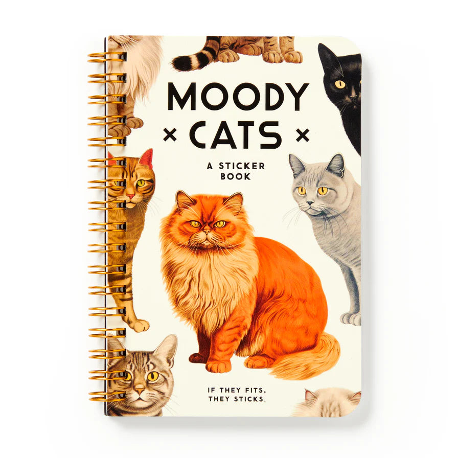 Moody Cats Sticker Book by penny black