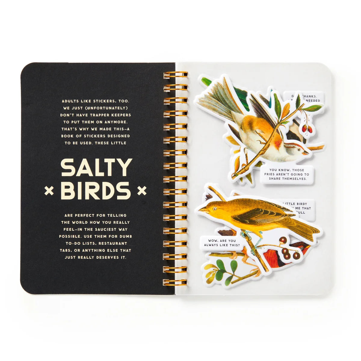 Salty Birds Sticker Book - inside view by penny black