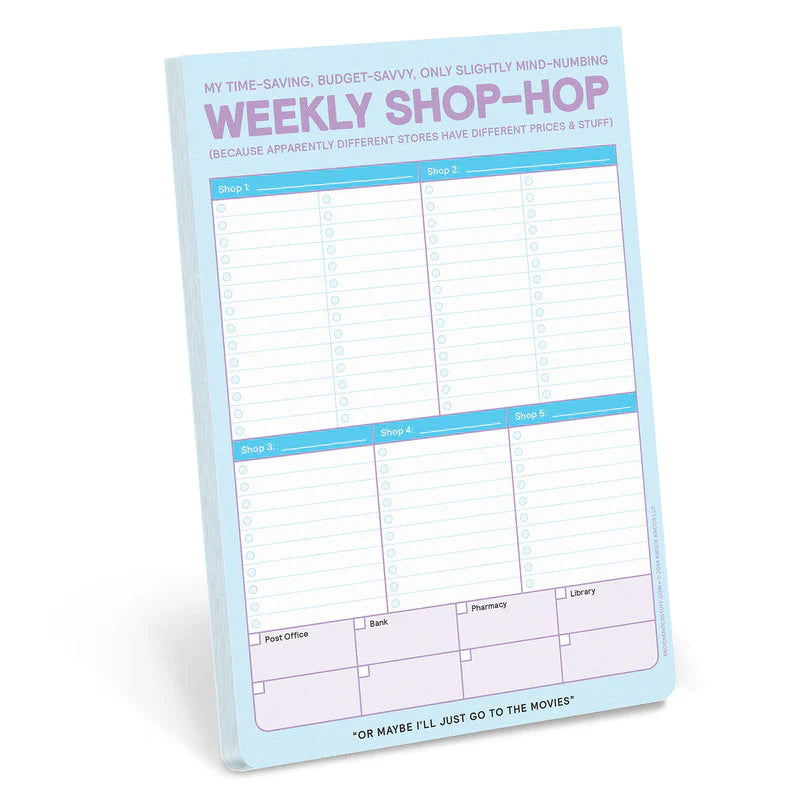 Pastel Weekly Shop-Hop Notepad with Magnet by penny black