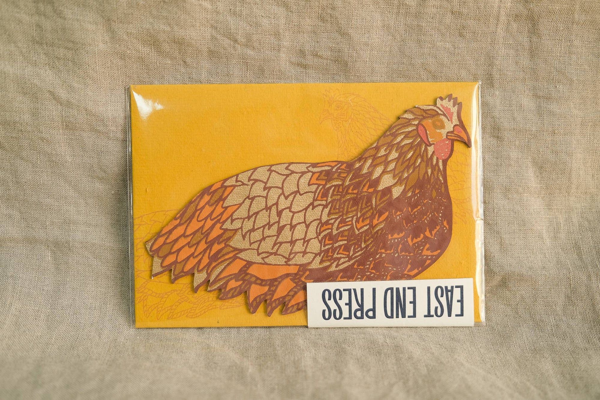 Spring Chicken Screen Printed Card by penny black