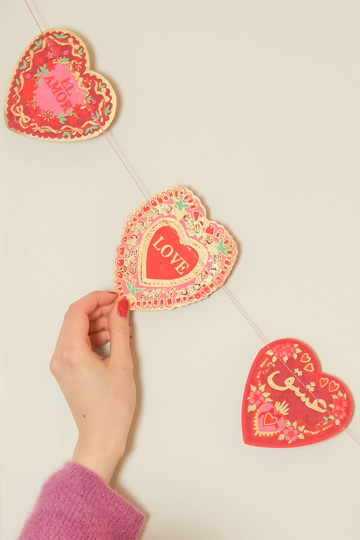 Love Language Valentine&#39;s Day Garland