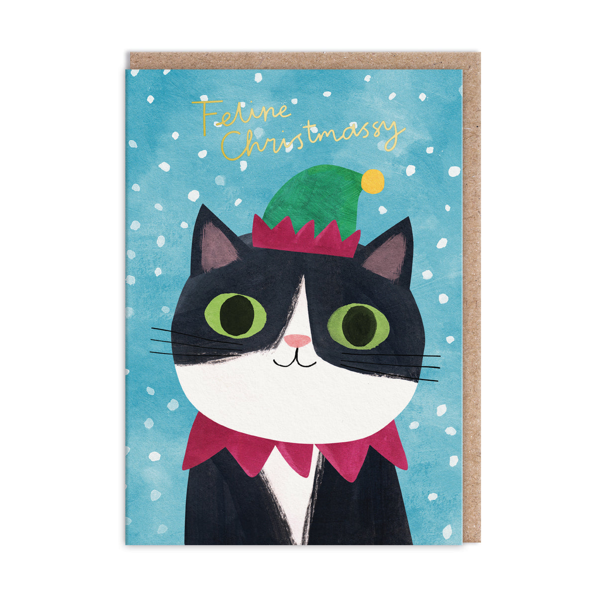 Cute Cats Christmas Card Set 9 Pack by penny black - elf dressed design