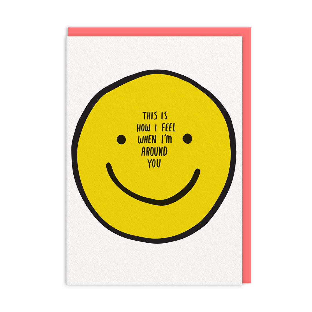 This is How I Feel Smiley Card by penny black