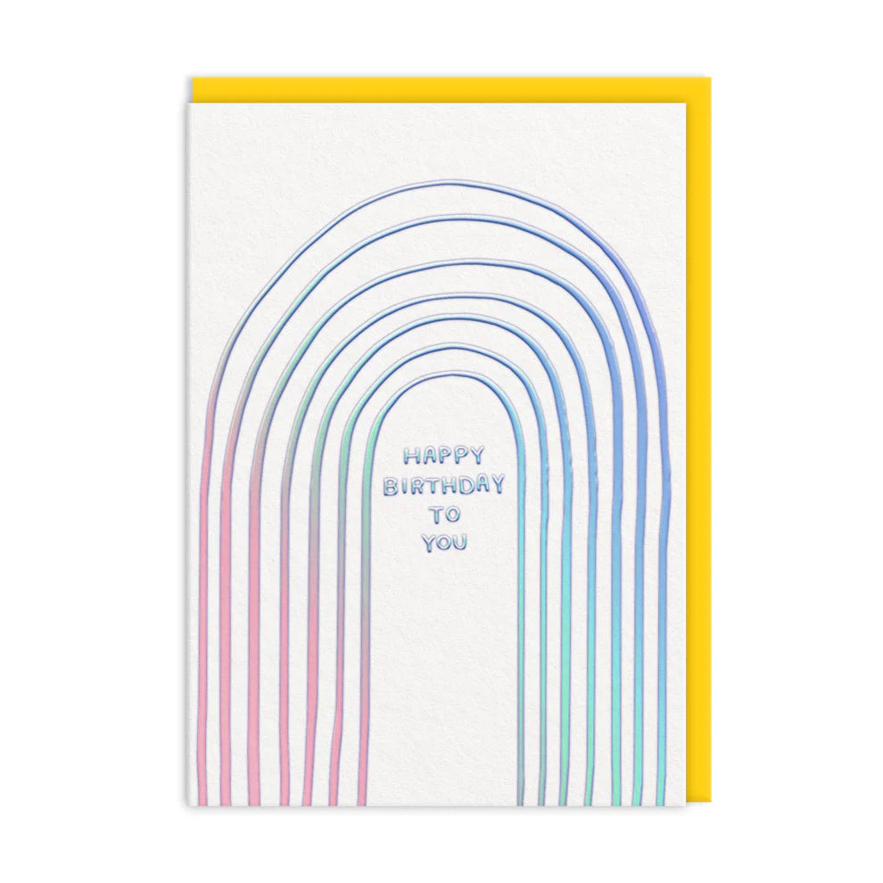 Holo Rainbow Ashkahn Birthday Card by penny black