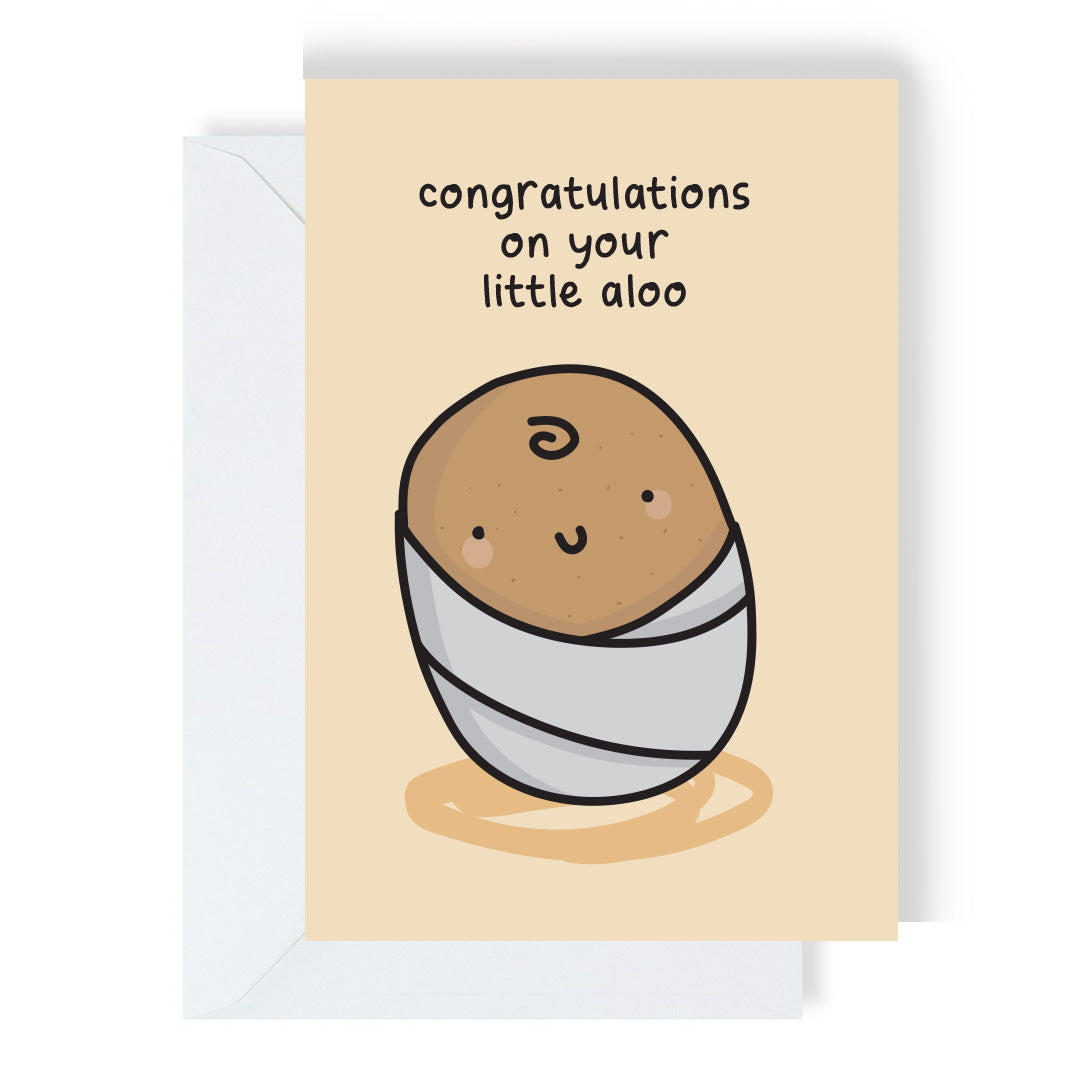 Little Aloo New Baby Card by penny black