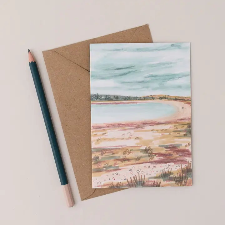 Brighouse Bay Scottish Landscape Art Card with envelope by penny black