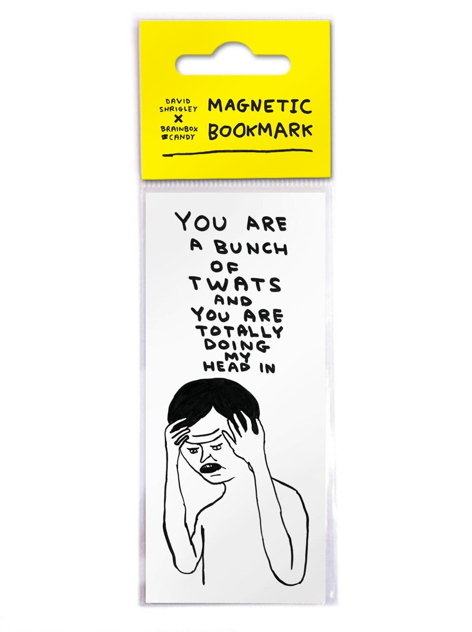 Bunch of Twats David Shrigley Magnetic Bookmark by penny black