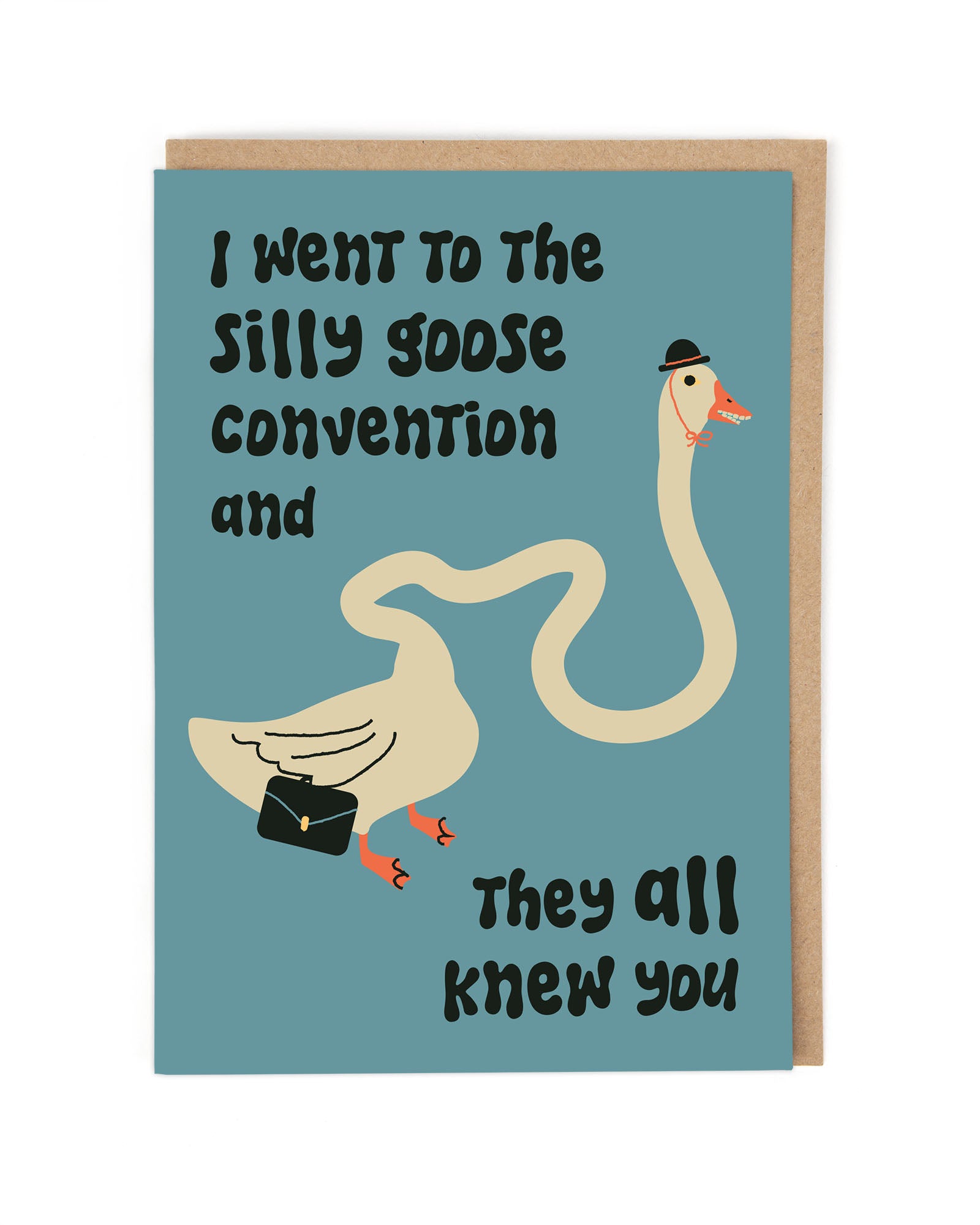 Silly Goose Convention Funny Card by penny black