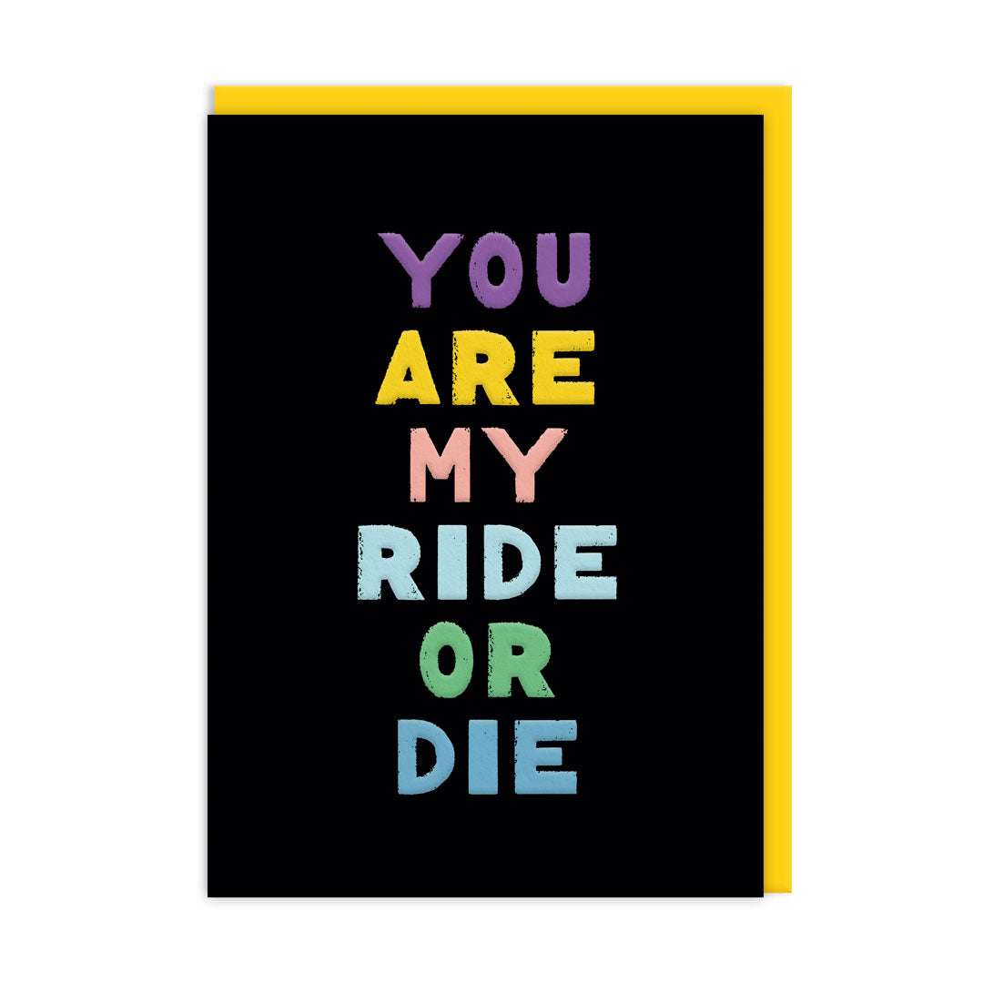 Ride Or Die Punchy Card by penny black