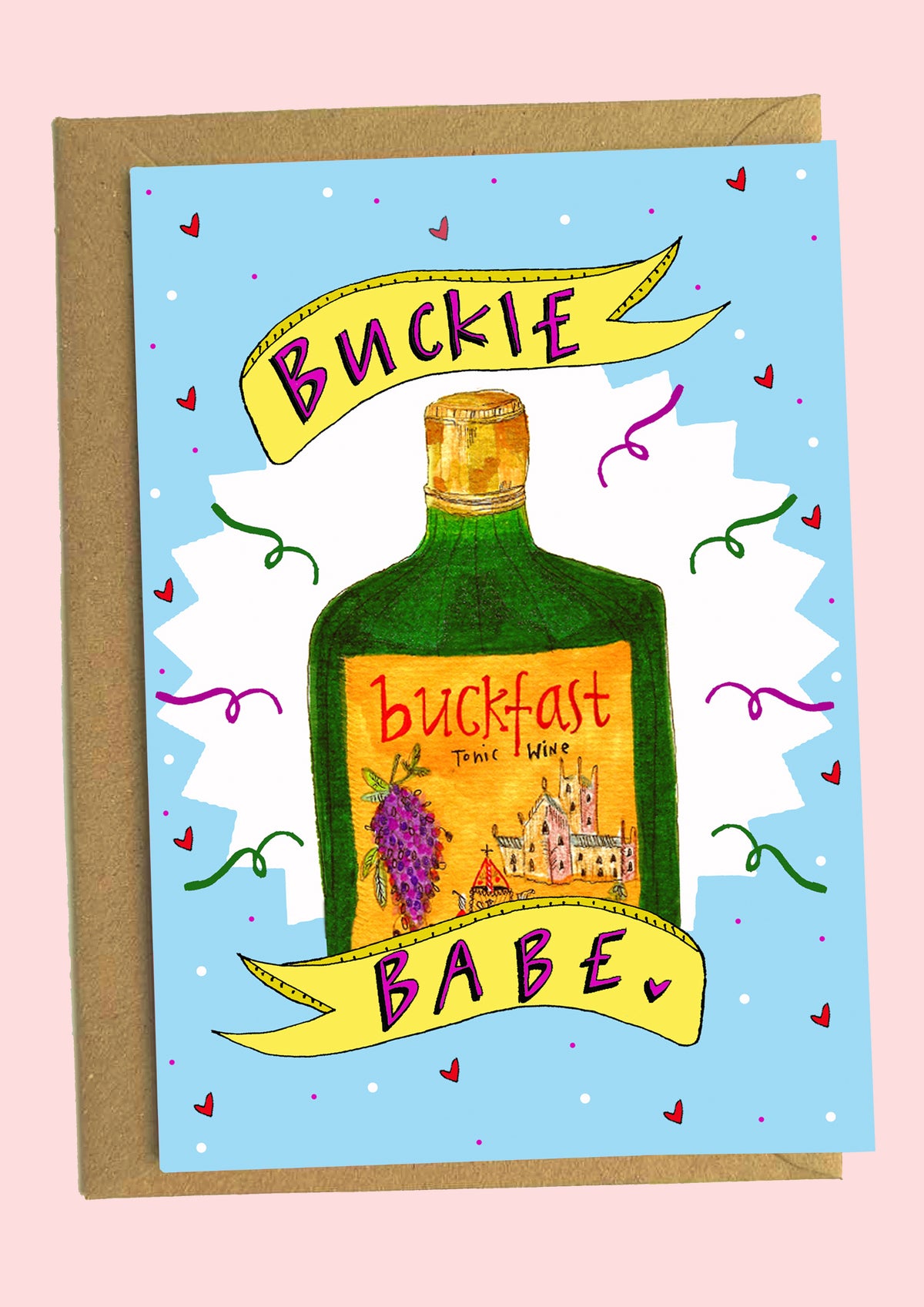 Buckie Babe Illustrated Card by claire barclay at penny black