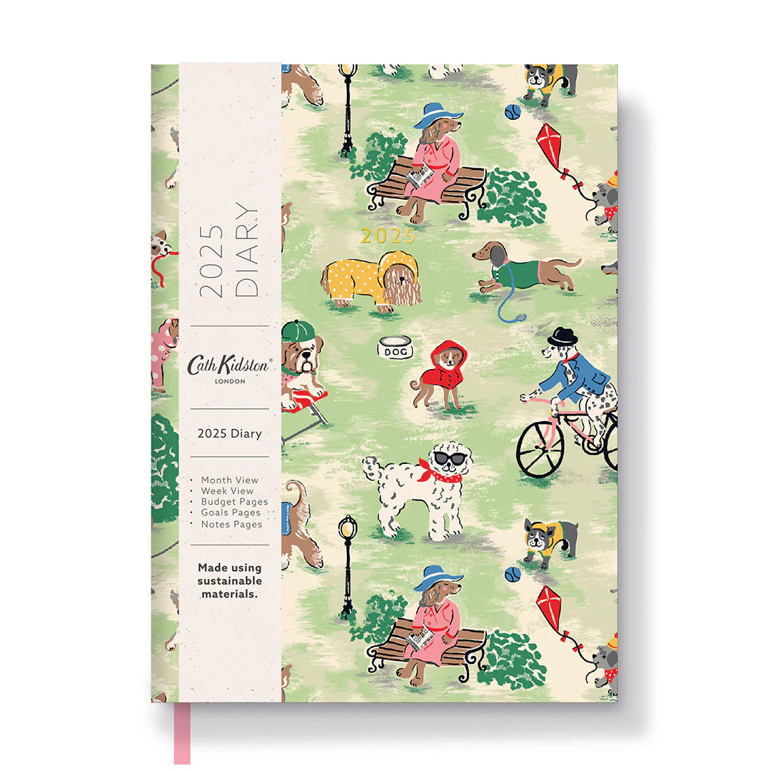 Cath Kidston Dogs In The Park 2025 A5 Diary by penny black