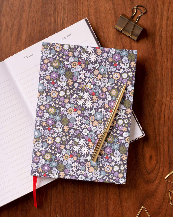 Cath Kidston Artist Ditsy 2024 A5 Diary Penny Black