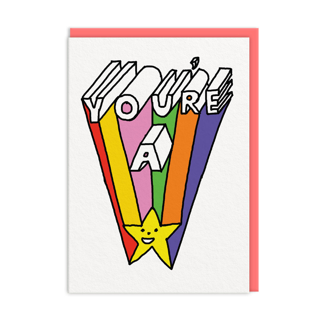 You&#39;re A Star Constant Bagel Therapy Card by penny black