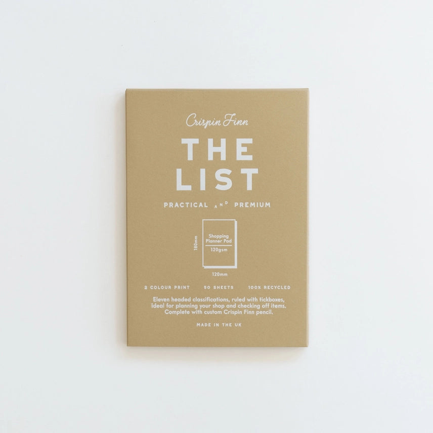 The List Shopping Planner Note Pad by Crispin Finn