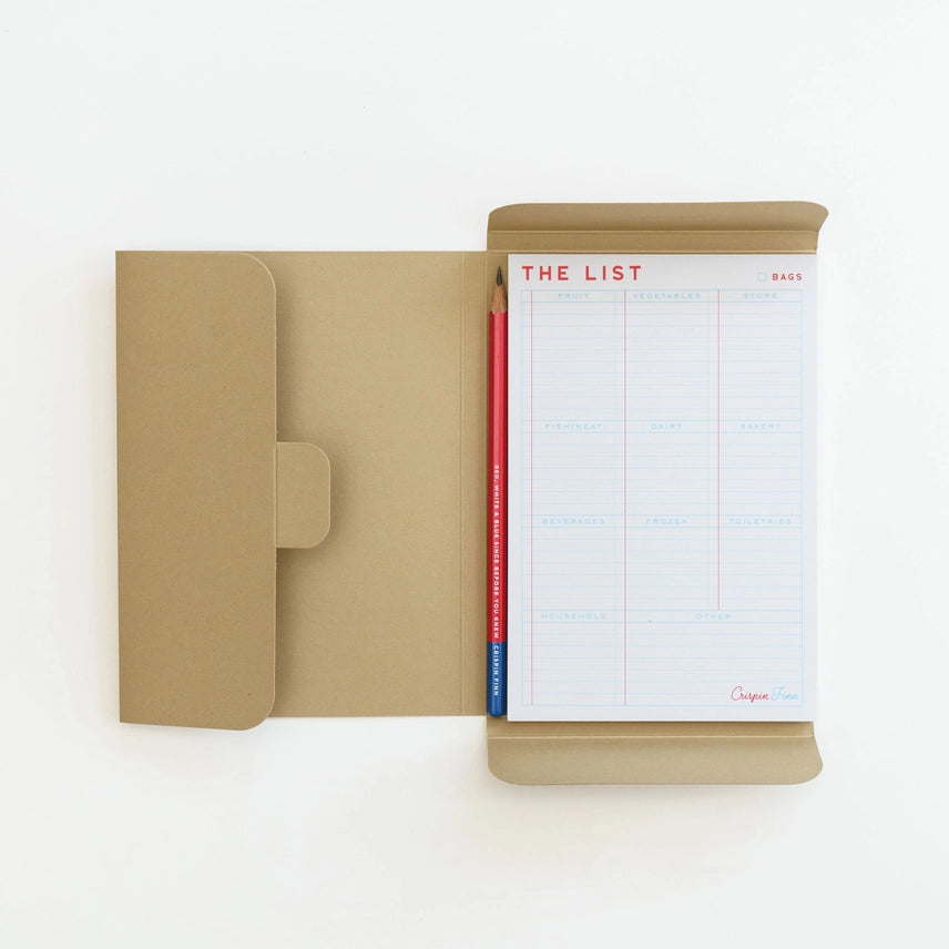 The List Shopping Planner Note Pad by Crispin Finn