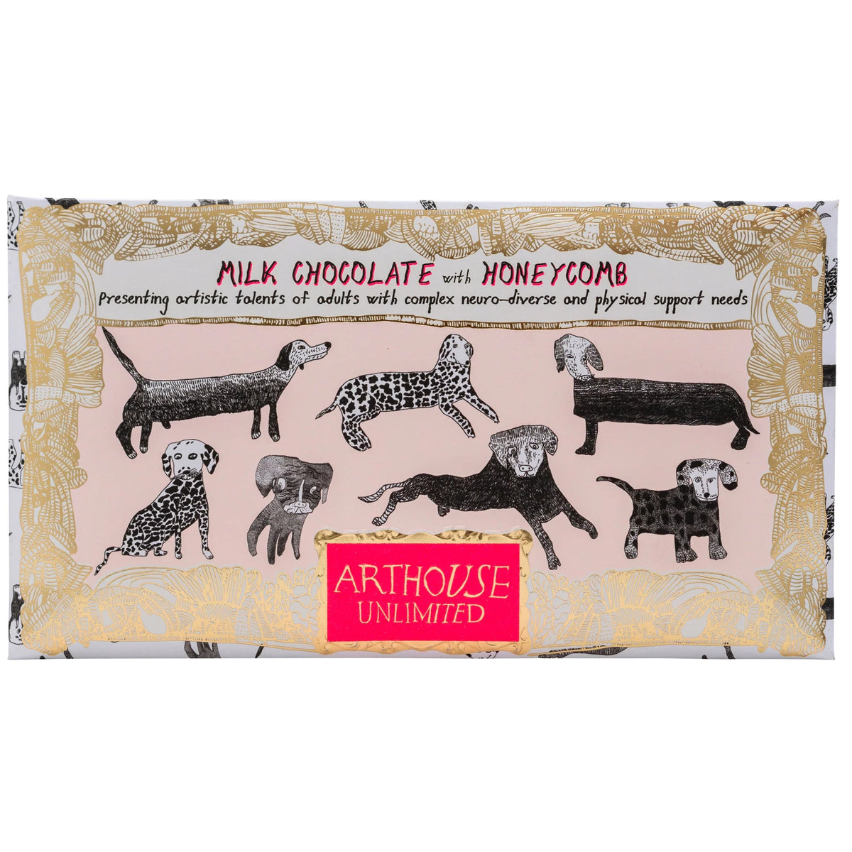 Dogalicious Chocolate Bar - Milk Chocolate with Honeycomb by arthouse unlimited at penny black