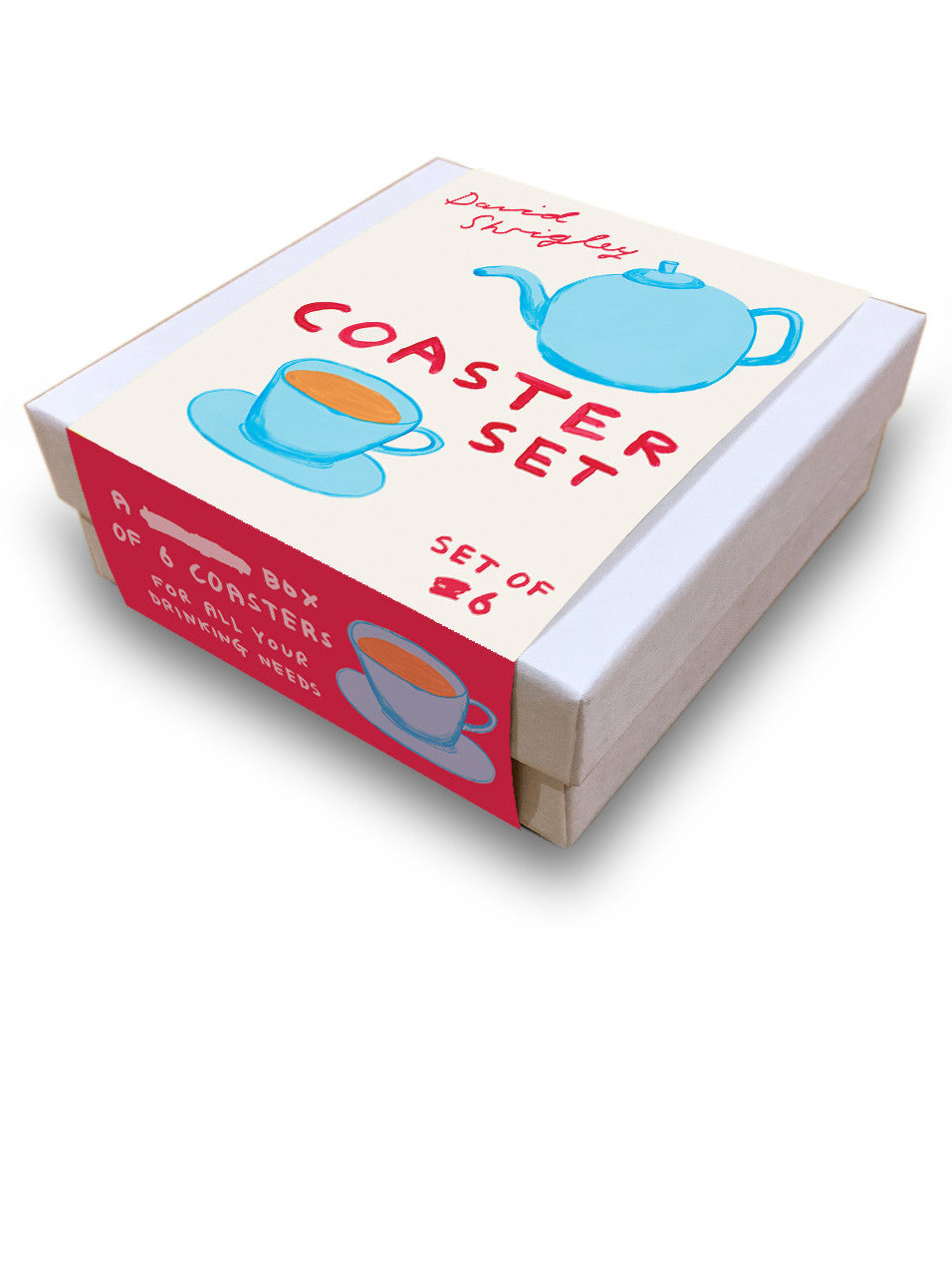 David Shrigley Coaster Gift Box - colourful illustrations by penny black