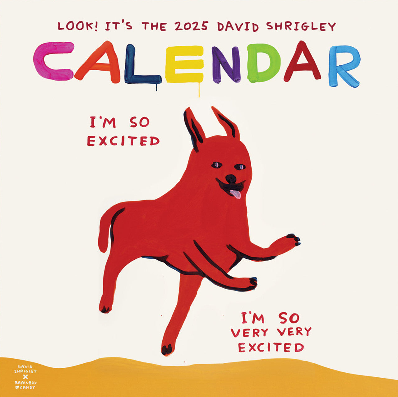 2025 David Shrigley Calendar cover by penny black