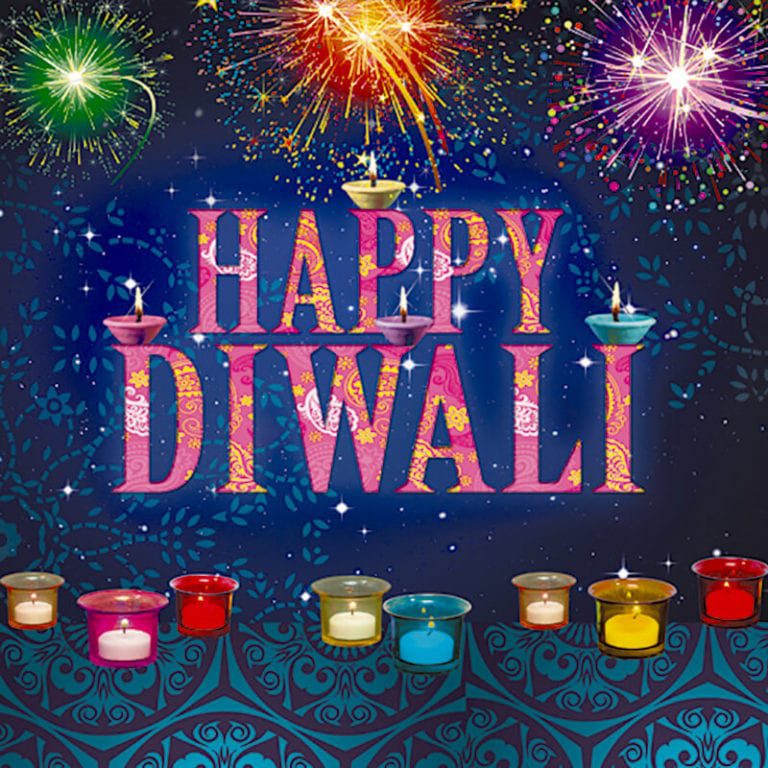 Happy Diwali Fireworks Card